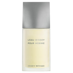 Issey Miyake L'Eau d'Issey Pour Homme bottle shows a rectangular design for timeless sophistication.