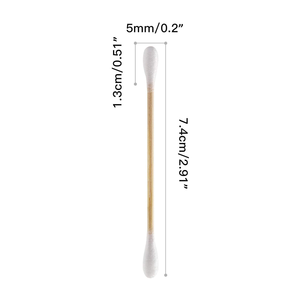 Isshah bamboo cotton swabs recyclable cardboard box promotes plastic-free packaging.