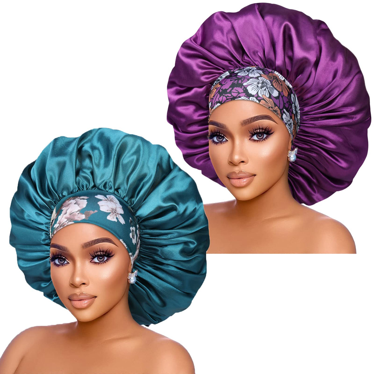 Isshin Beauty silk satin bonnet with overnight fit keeps hair protected during sleep