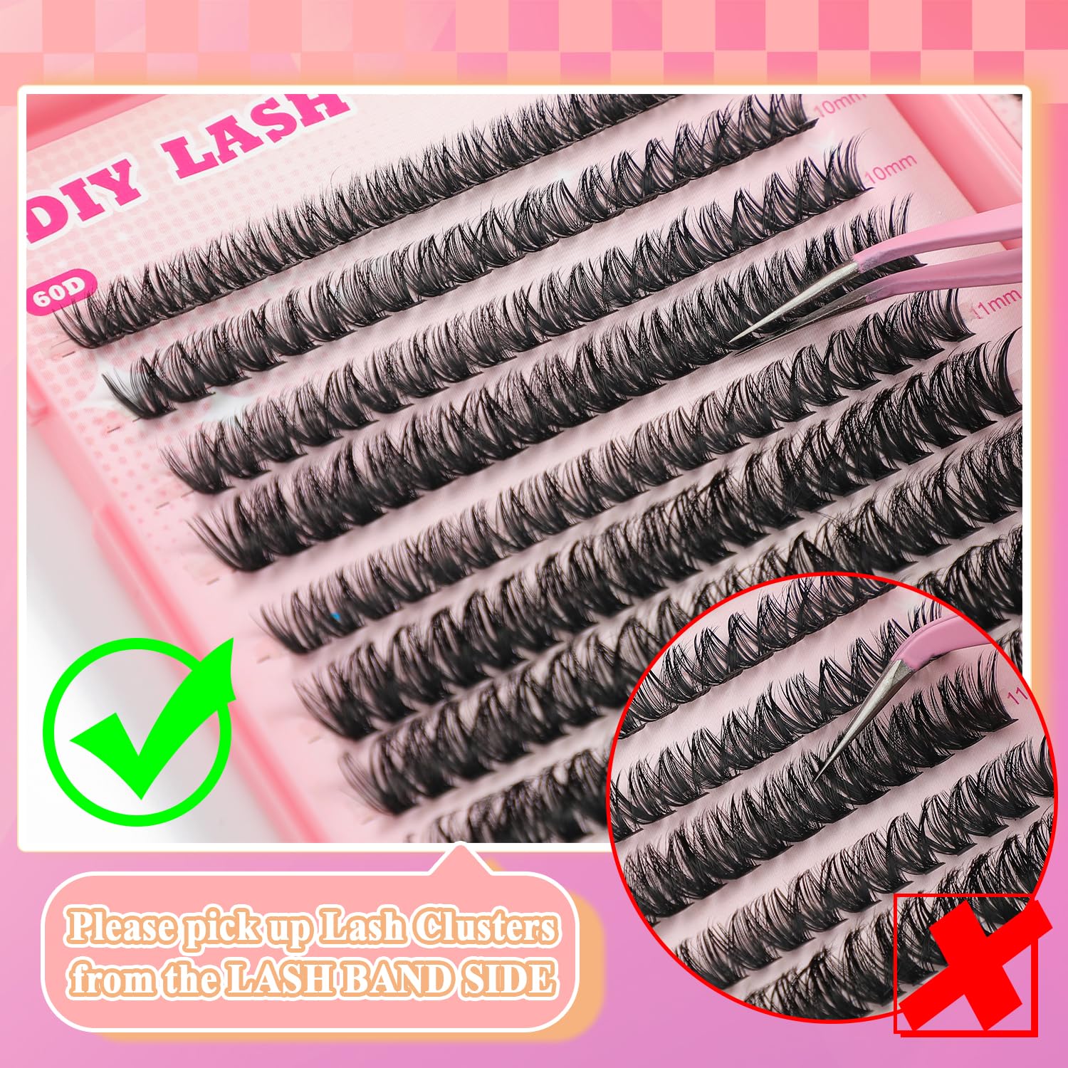 ISTGIFT Lash Clusters Kit D curl wispy style demonstrates flattering curl and texture.