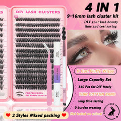 ISTGIFT Lash Clusters Kit density range highlights versatile volume for different looks.