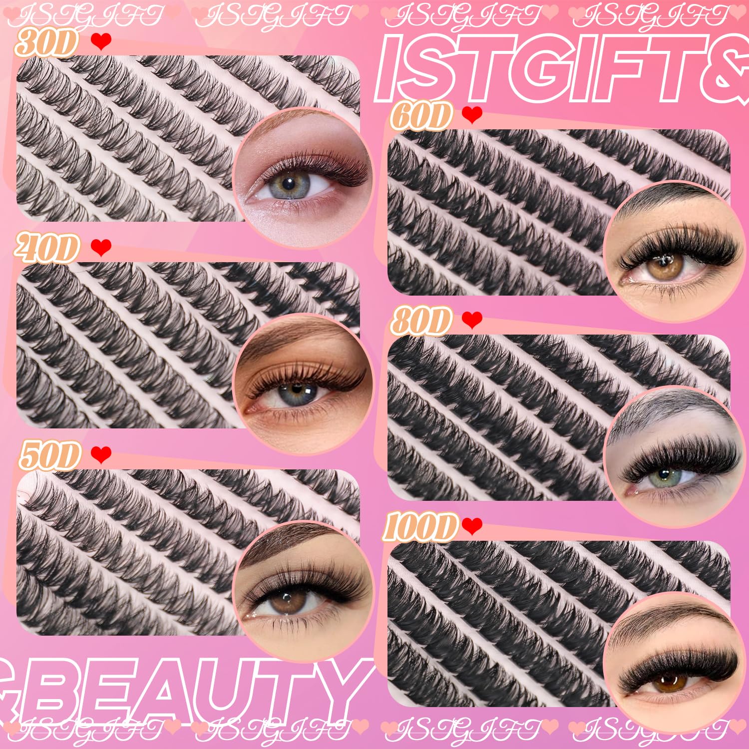 ISTGIFT Lash Clusters Kit suitable for various occasions like dates and parties.
