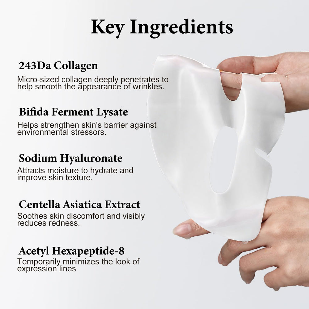 ISTON night-time mask on face evokes overnight hydration and soothing self-care