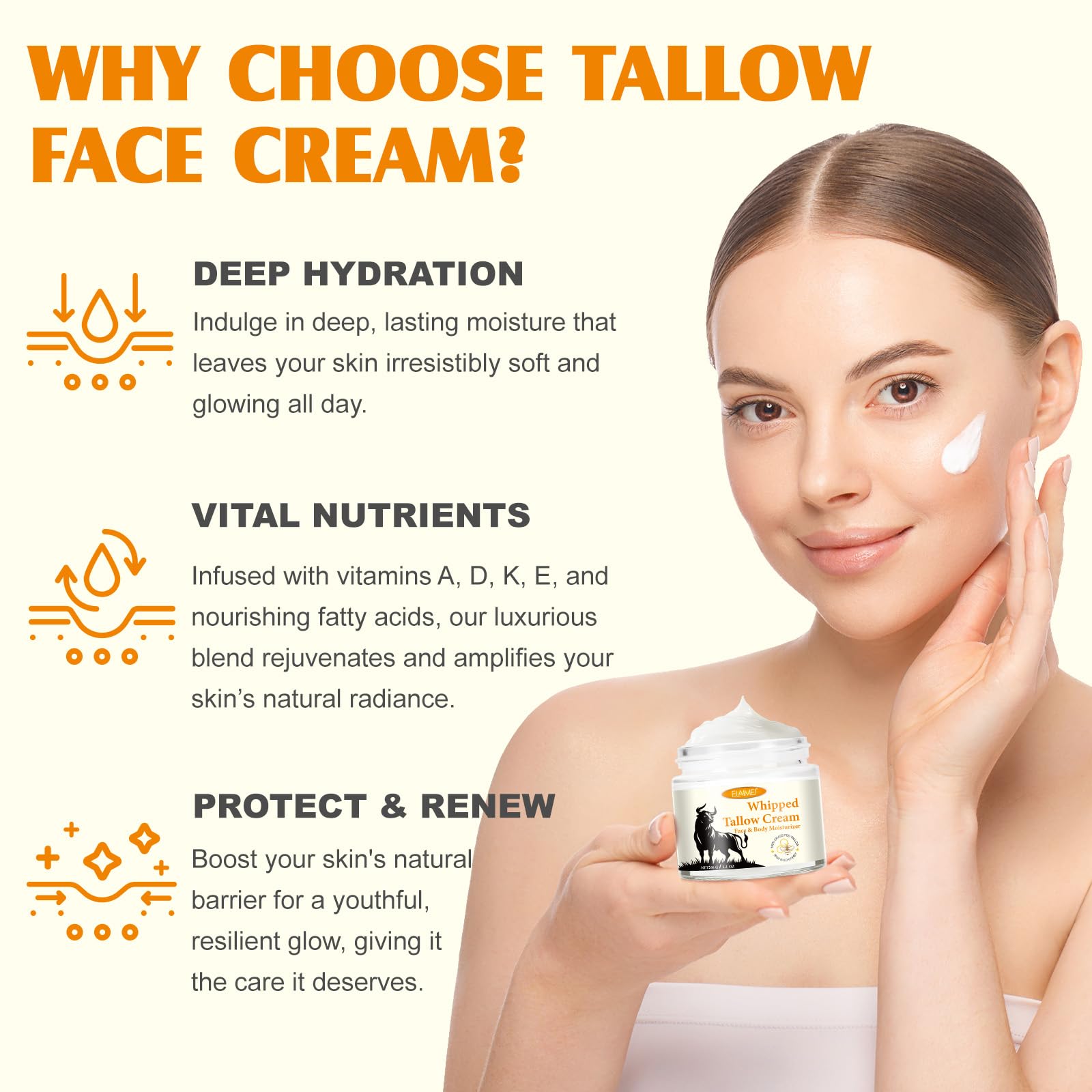 ISUNRISE beeswax honey balm application on hand demonstrating multi-use moisturizing.