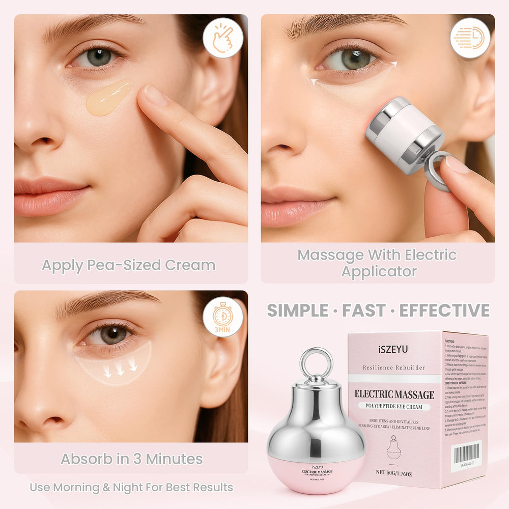 iSZEYU brightening eye cream targets dark circles for a more even tone