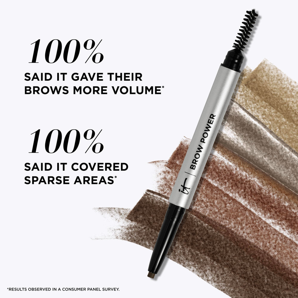 IT Cosmetics Brow Power Universal Blonde application demo shows soft, natural brows