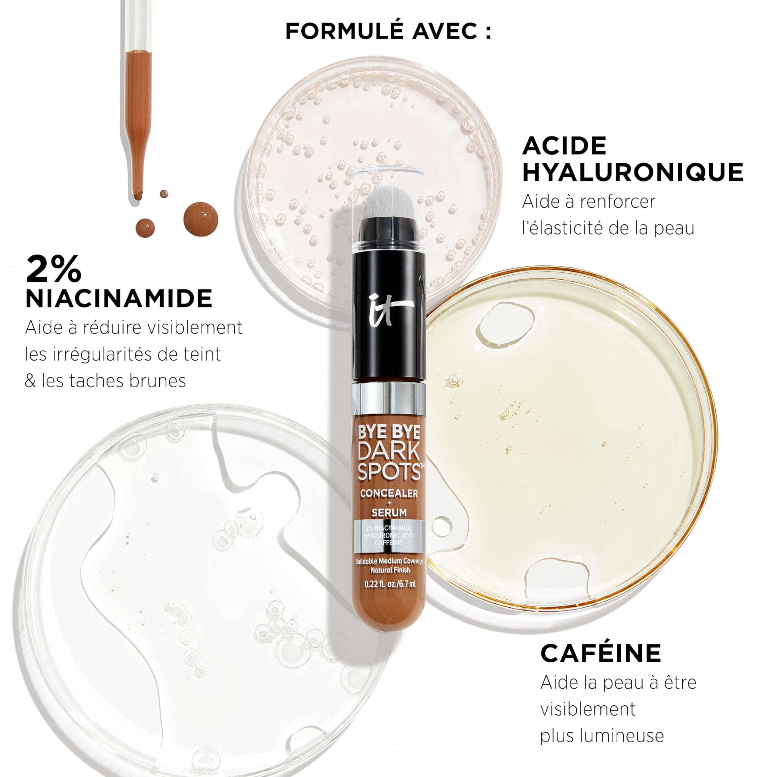 IT Cosmetics Bye Bye Dark Spots Concealer packaging close-up, compact and travel-friendly