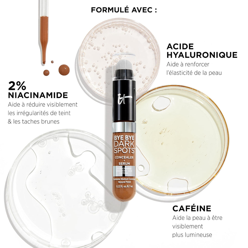IT Cosmetics Bye Bye Dark Spots Concealer packaging close-up, compact and travel-friendly