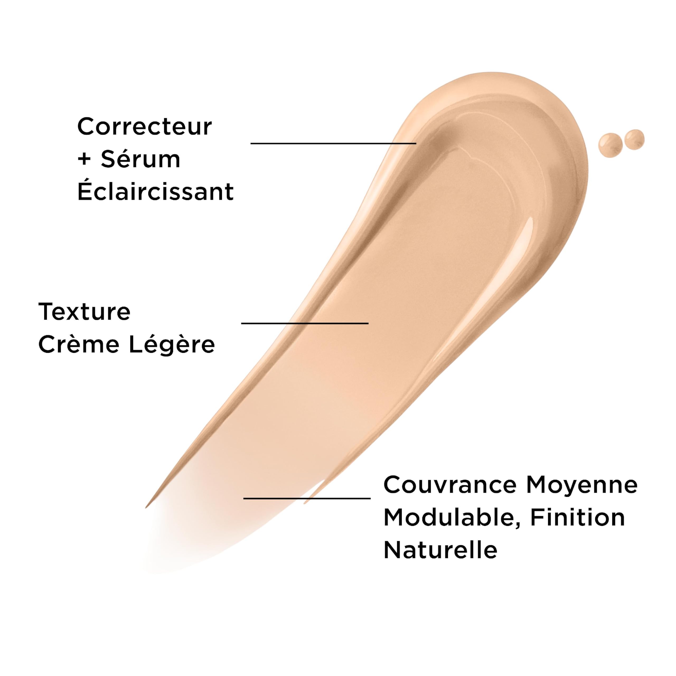 IT Cosmetics Bye Bye Dark Spots Concealer skin swatch demonstrates buildable medium coverage