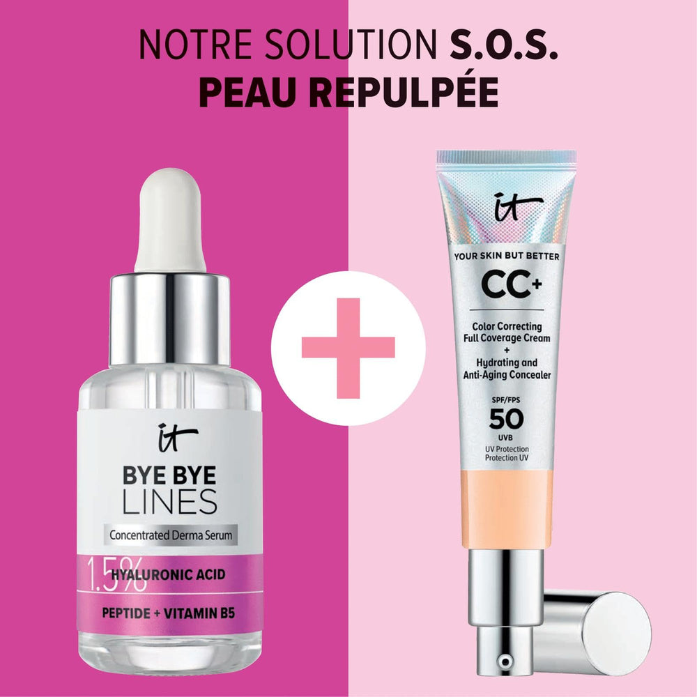 IT Cosmetics Bye Bye Lines serum dermatologist tested indicates skin safety.