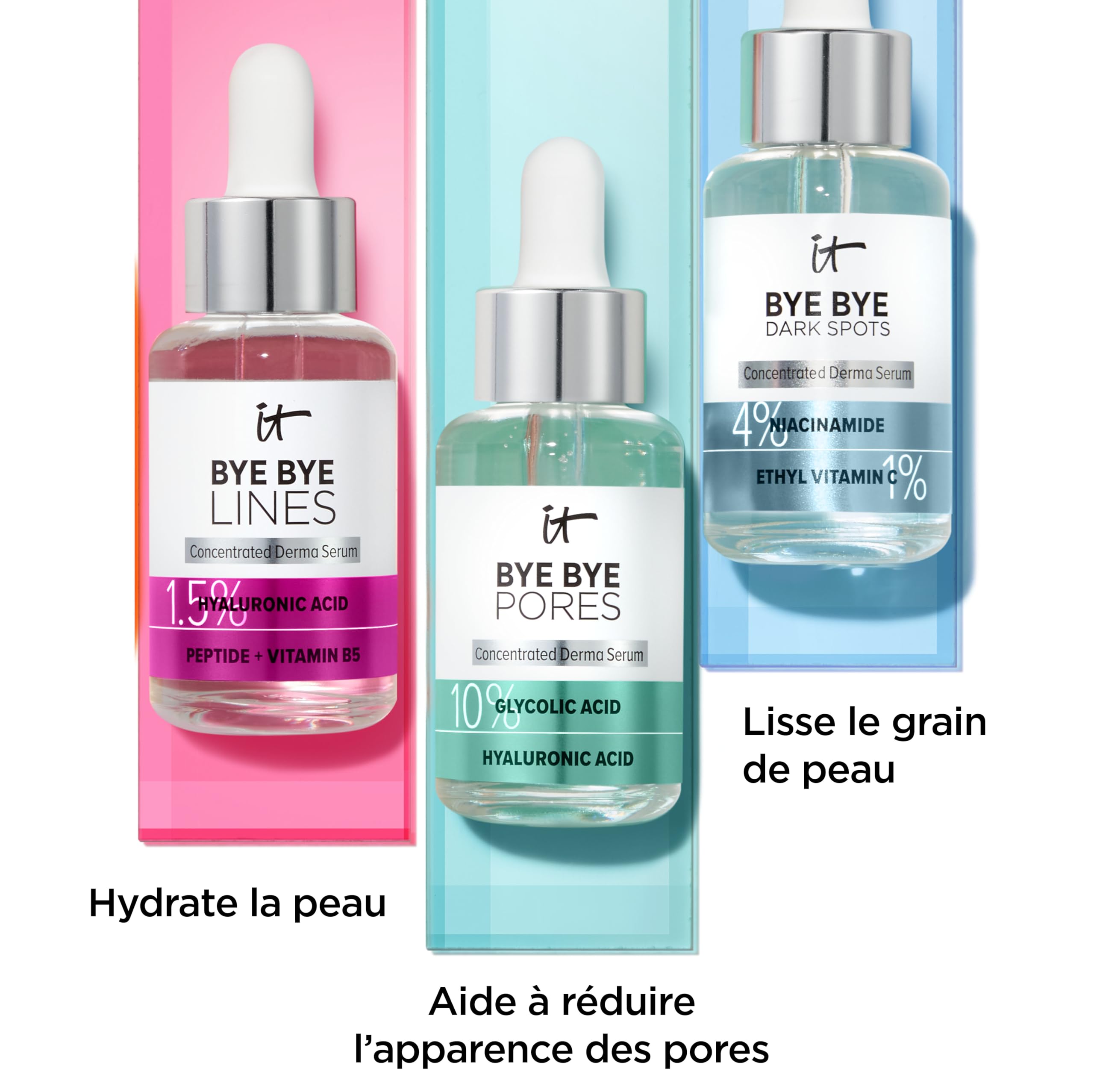 IT Cosmetics Bye Bye Lines serum ingredient vitamin B5 nourishes moisture.