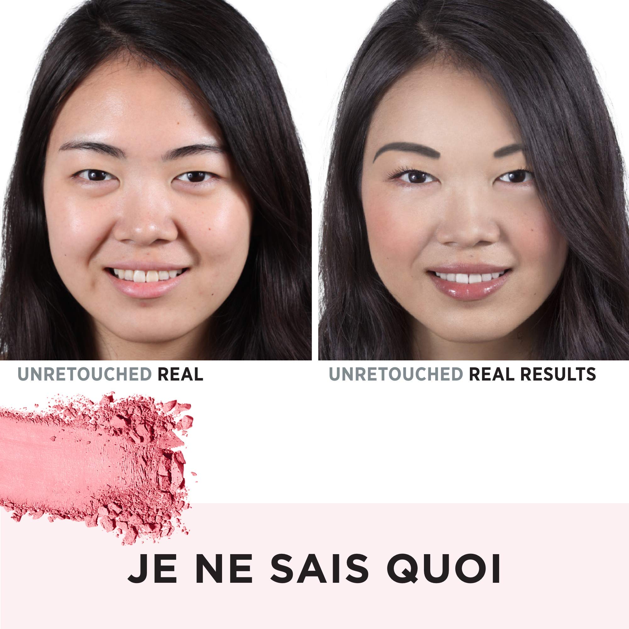 IT Cosmetics Bye Bye Pores Blush swirl demonstrates universal shade blending on skin.