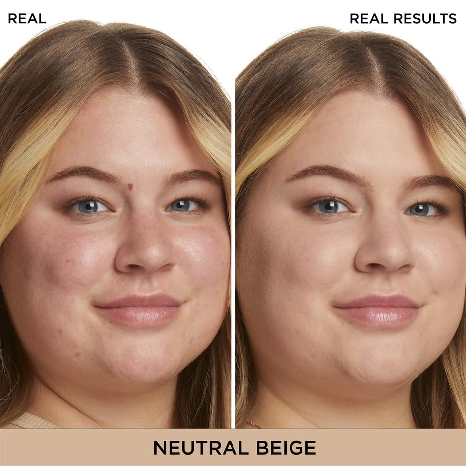 IT Cosmetics Bye Bye Redness swatch in neutral beige demonstrating color correcting tone.
