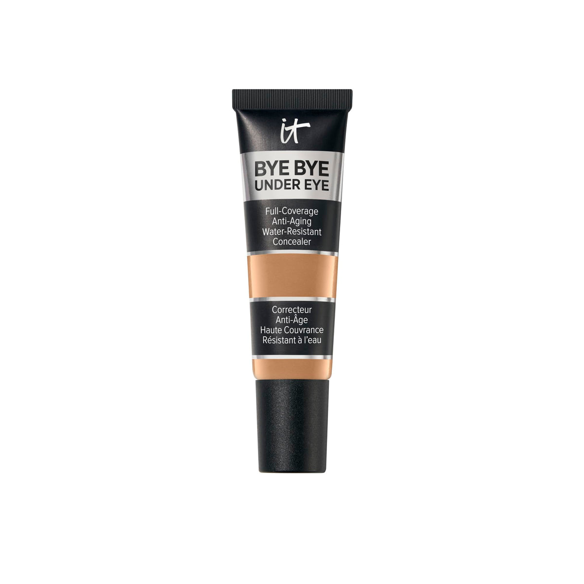 IT Cosmetics Bye Bye Under Eye Concealer Deep Tan tube for long-wearing full coverage