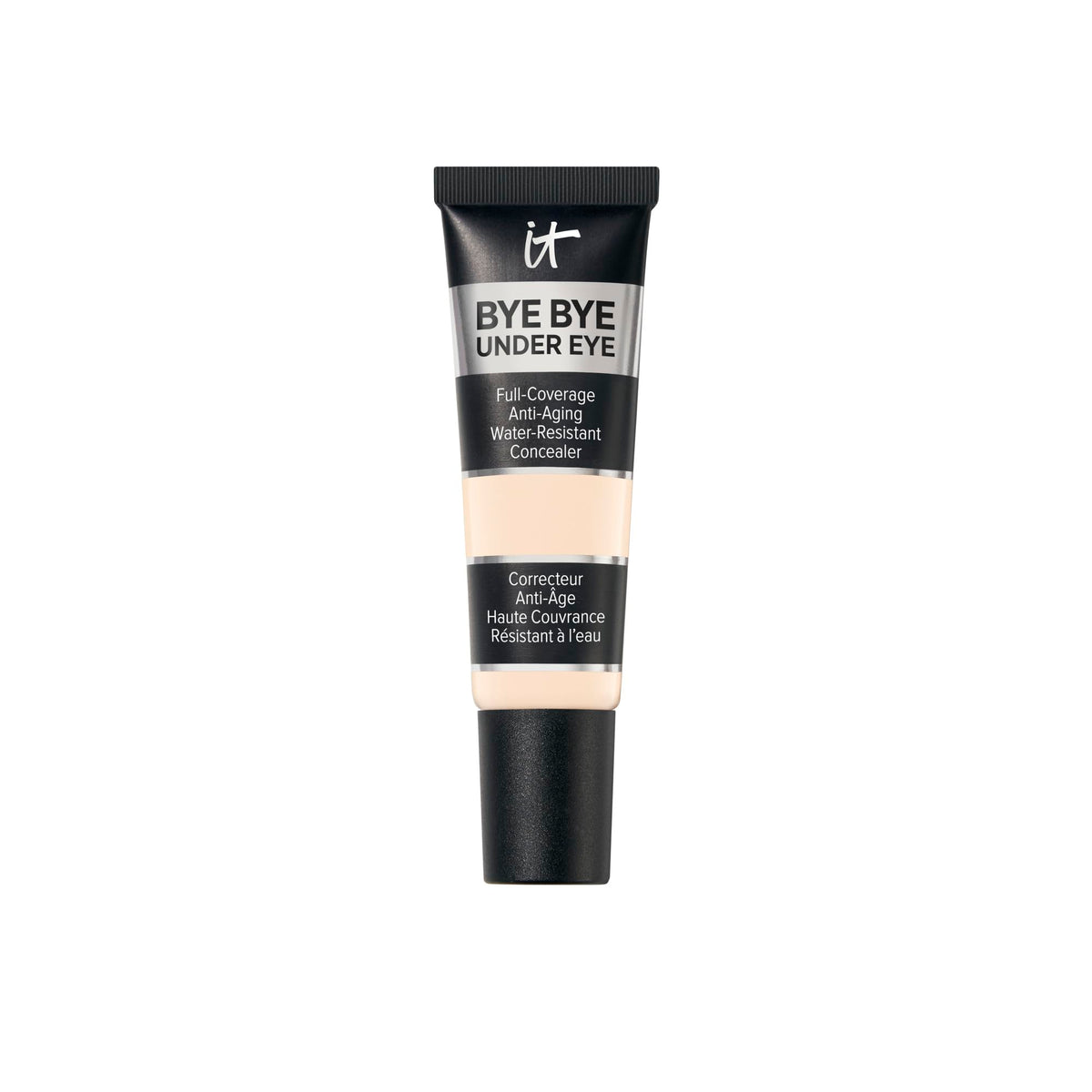 IT Cosmetics Bye Bye Under Eye Concealer Light packaging for travel-friendly, long-wear coverage