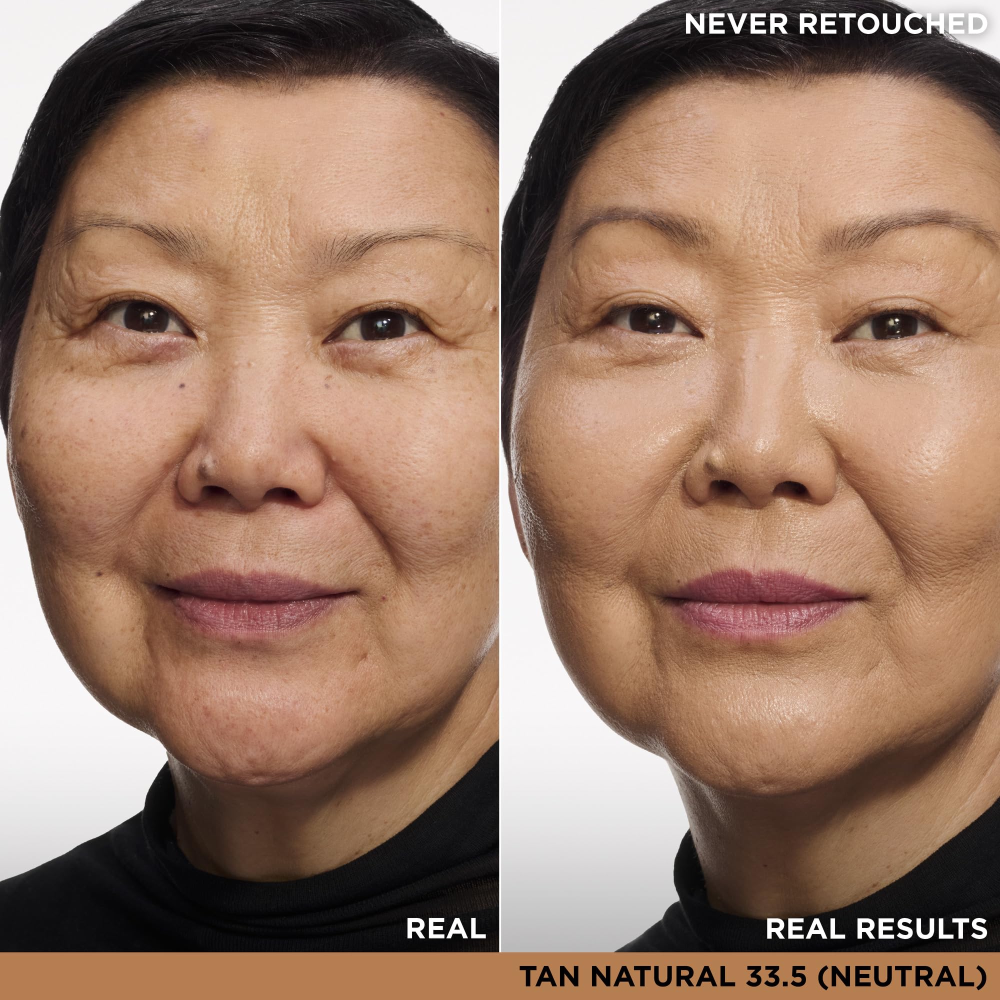 IT Cosmetics Bye Bye Under Eye Concealer Tan Natural application demonstrates crease-free finish