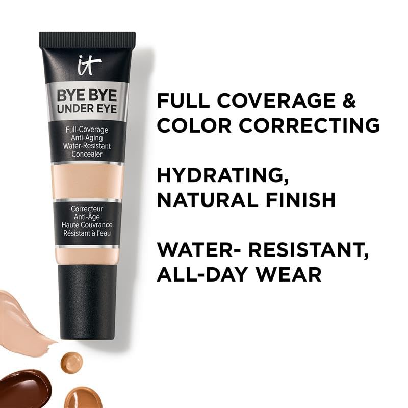 IT Cosmetics Bye Bye Under Eye Concealer Tan Natural packaging highlights premium travel-friendly design