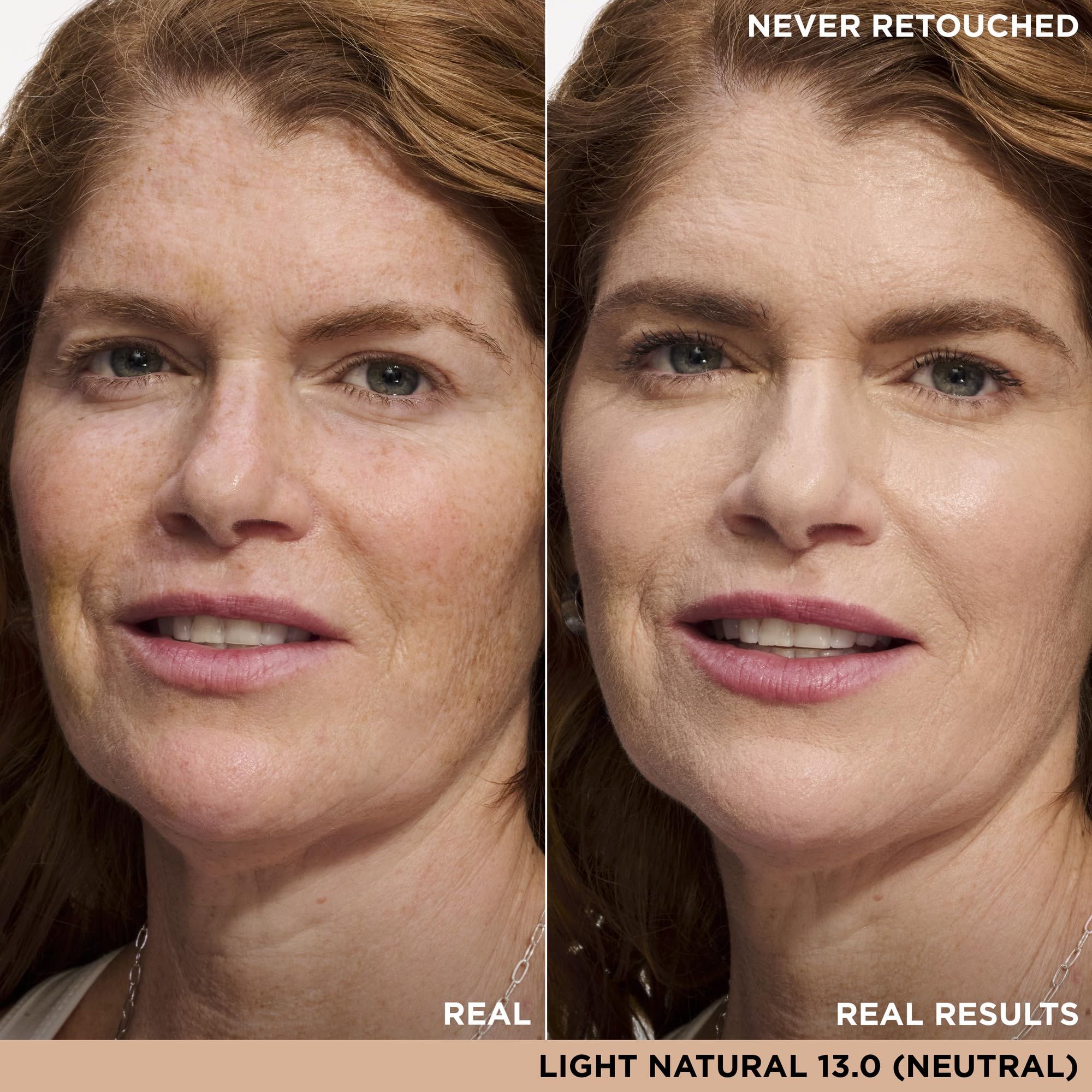 IT Cosmetics Bye Bye Under Eye Concealer Light Natural swatch showing brighten capability