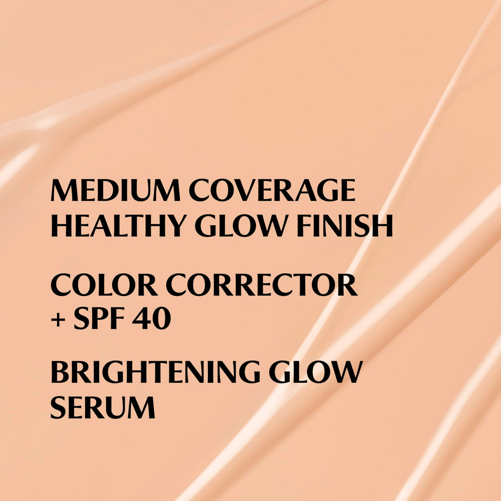 IT Cosmetics CC+ Nude Glow serum swirl highlights brightening formula on skin