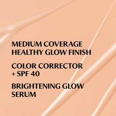 IT Cosmetics CC+ Nude Glow serum swirl highlights brightening formula on skin