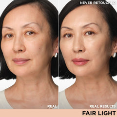IT Cosmetics CC+ Nude Glow SPF 40 cream swirl highlights smooth texture and brightening effects.
