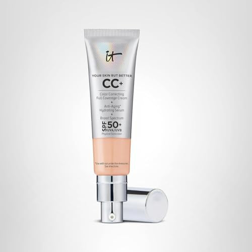 IT Cosmetics CC+ Cream Light Cool natural, breathable coverage for all skin tones.