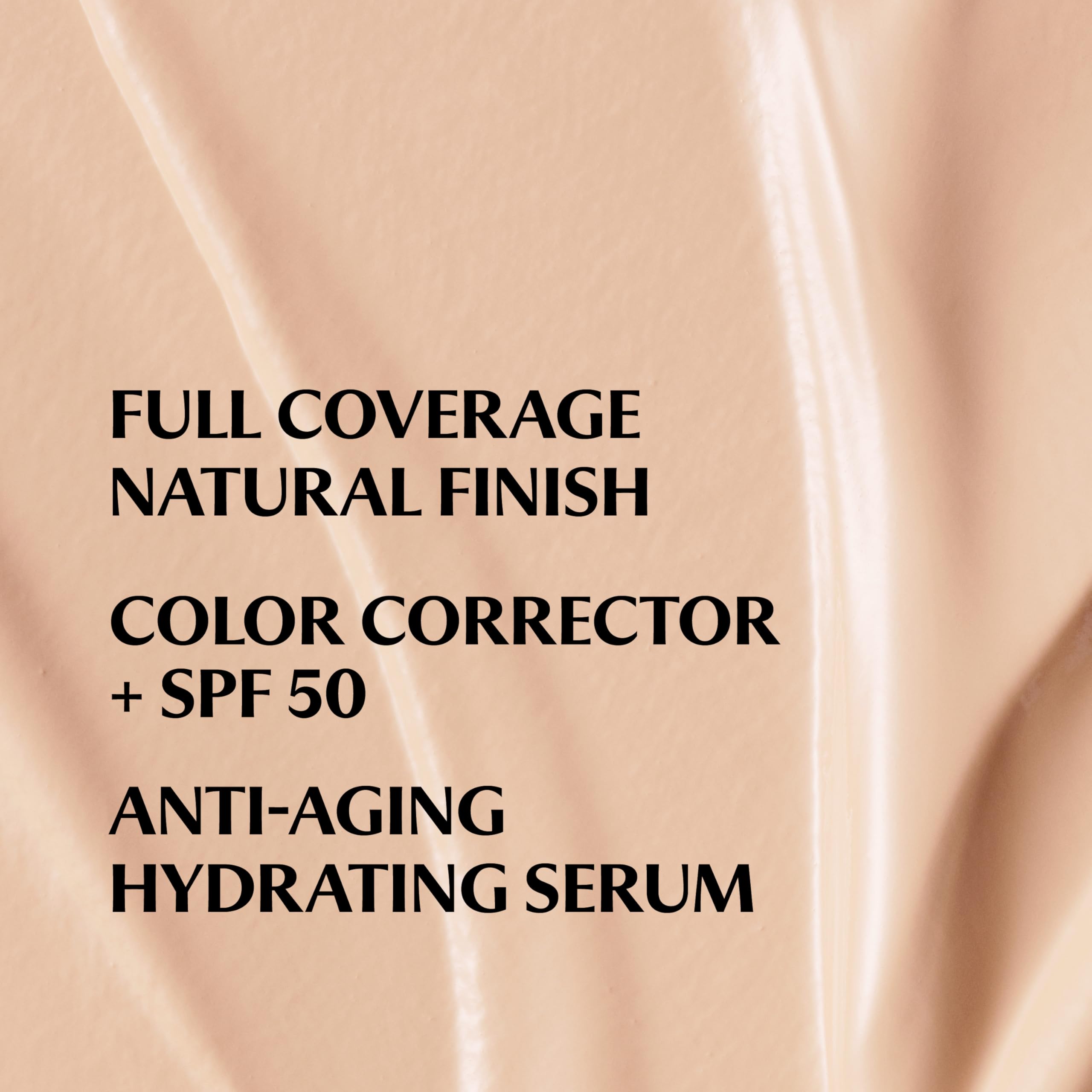 IT Cosmetics CC+ Cream Light Cool swatch on skin showing color correction and coverage.