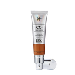 IT Cosmetics CC+ Cream Rich Honey bottle closeup showing full-coverage hydration
