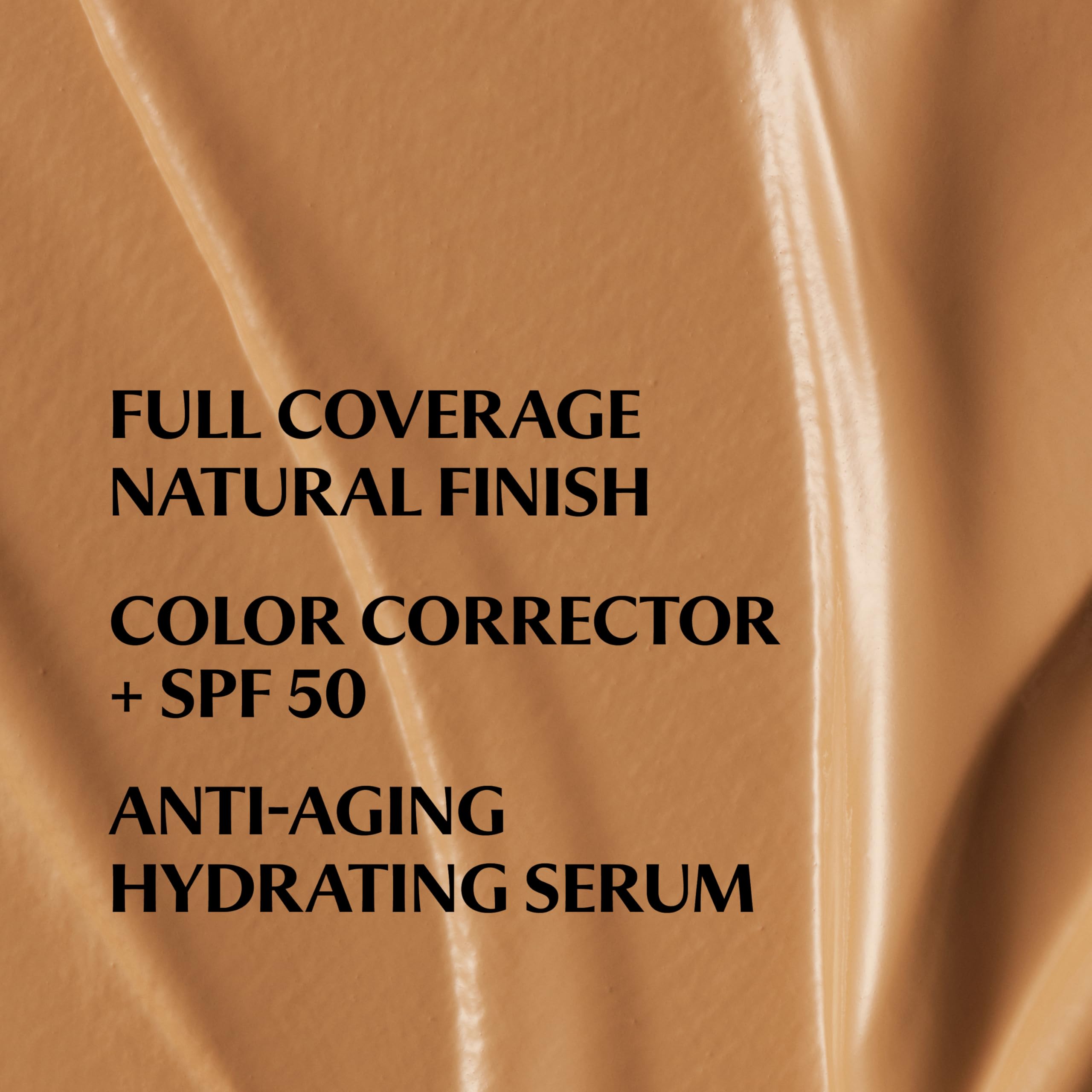 IT Cosmetics CC+ Cream Rich Honey swirl texture on skin appears smooth