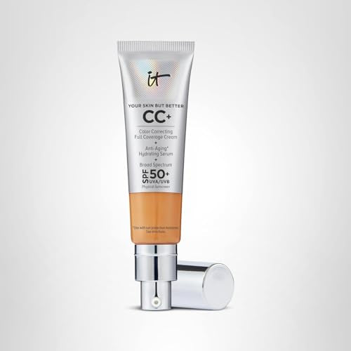 IT Cosmetics CC+ Cream Tan water-resistant finish suitable for daily wear