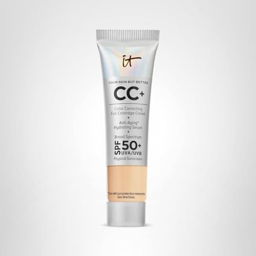 IT Cosmetics CC+ Cream Travel glow-hydration adds luminosity and comfortable wear.