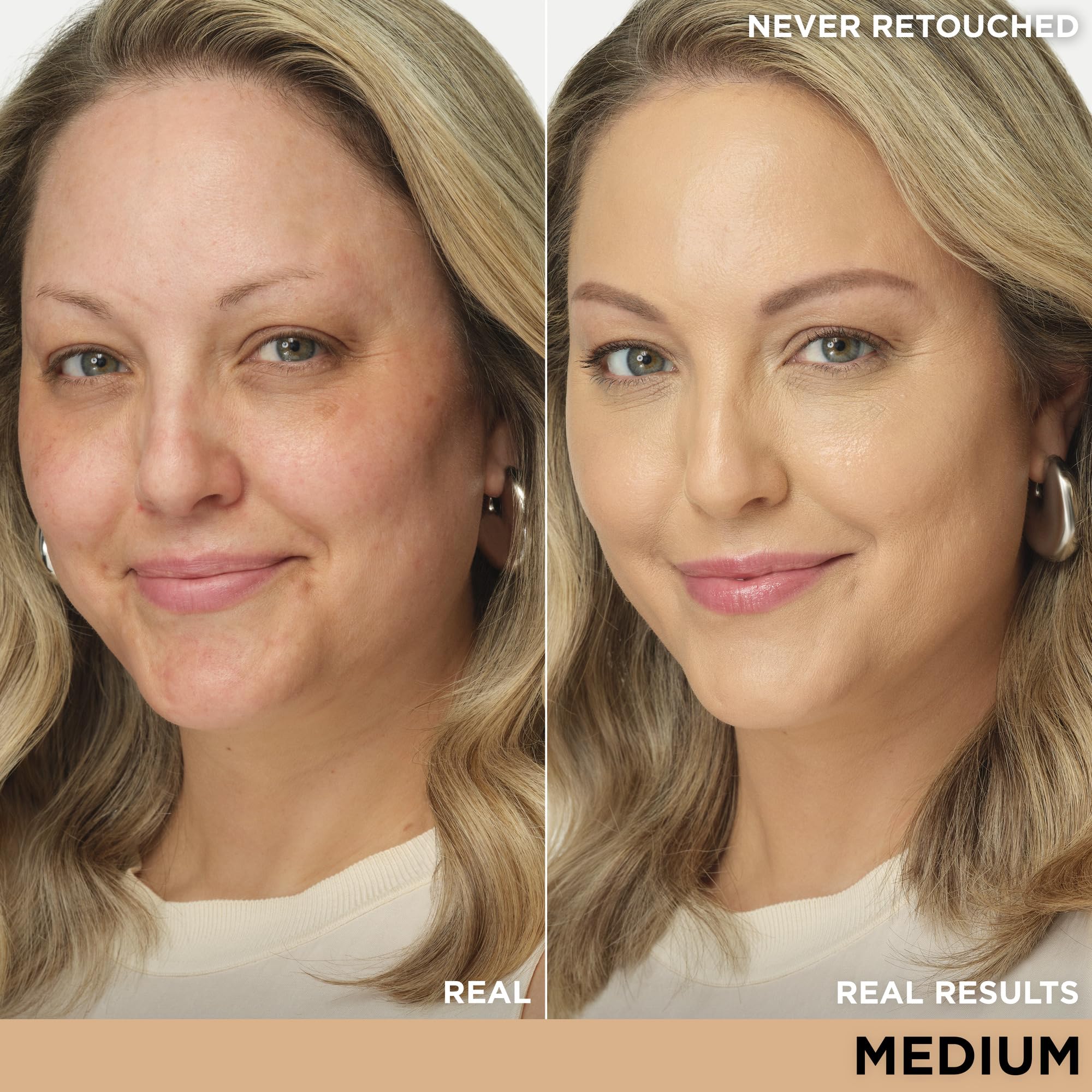 IT Cosmetics CC+ Cream Travel swatch on skin demonstrates color correction and natural coverage.