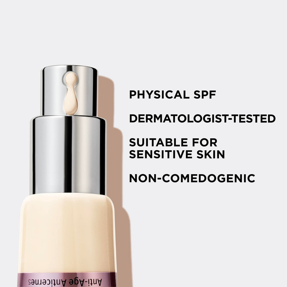 IT Cosmetics application brush buffing to achieve even complexion across face, neck, and décolletage.