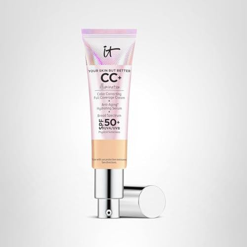 IT Cosmetics CC+ Illumination glow close-up reveals radiant, supple-looking finish.