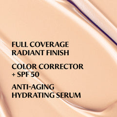 IT Cosmetics CC+ Cream Illumination Light swatch on skin demonstrates radiant full coverage.