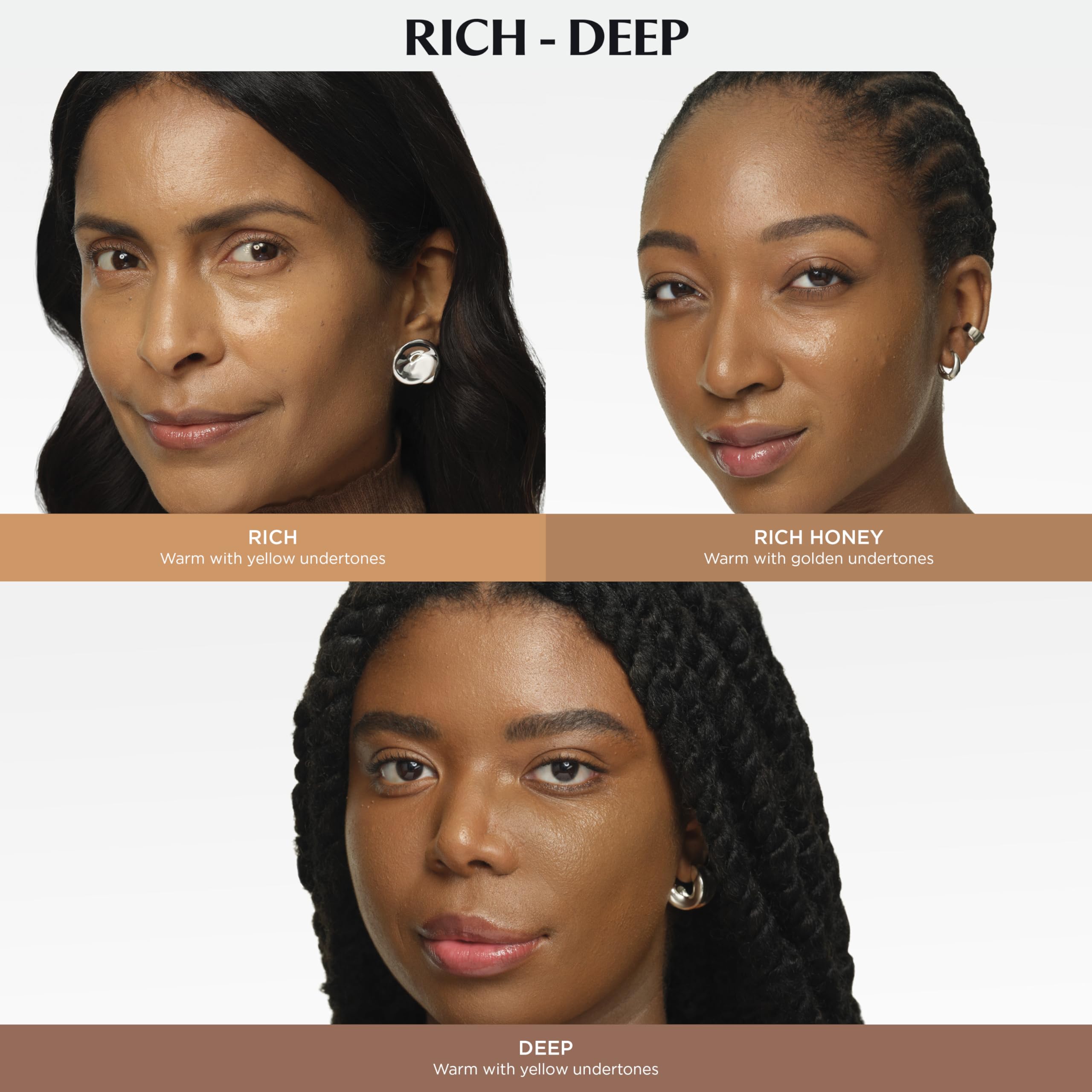 IT Cosmetics CC+ Illumination skin swatch on warm tone.