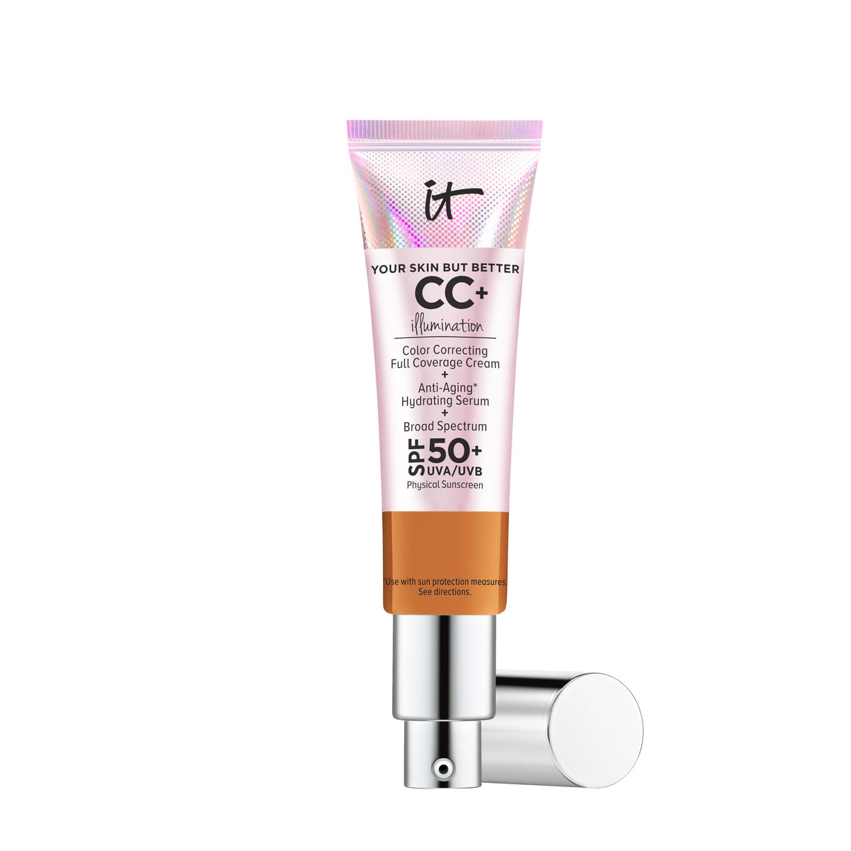 IT Cosmetics CC+ Illumination tube application for radiant coverage.