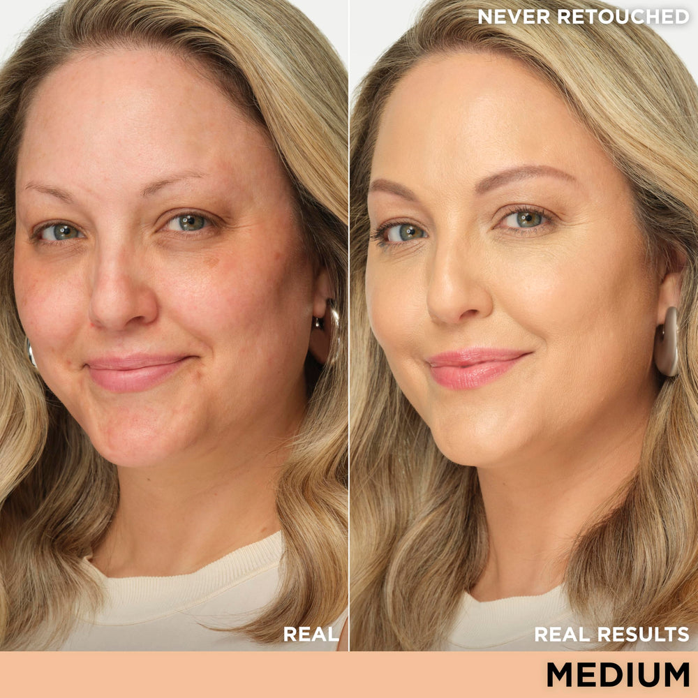 IT Cosmetics CC+ Illumination swirl finish captures natural glow without shimmer.