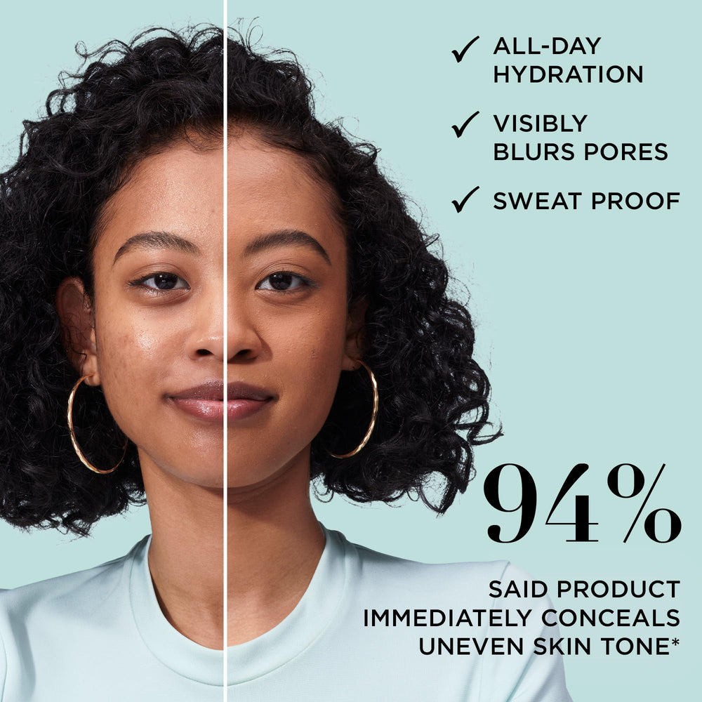 Blurring pores on IT Cosmetics CC+ Natural Matte finish on skin