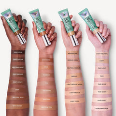 Applying IT Cosmetics CC+ Natural Matte on clean skin for even coverage