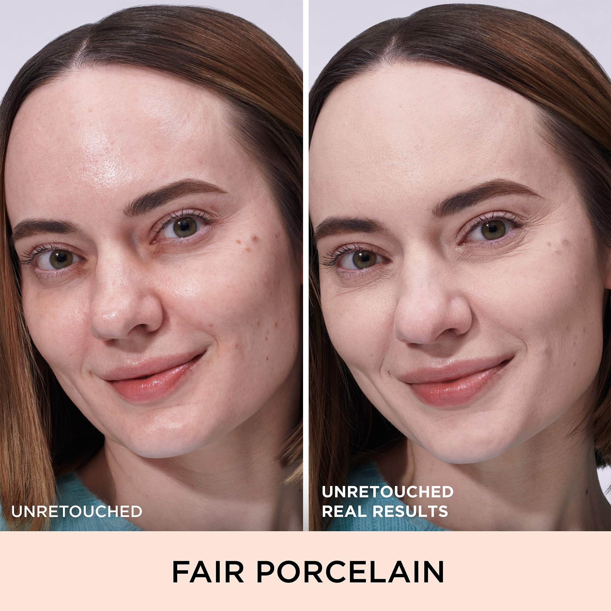 Texture swatch of IT Cosmetics CC+ Natural Matte in Fair Porcelain showing color-correcting coverage