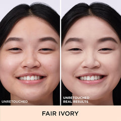 IT Cosmetics CC+ Natural Matte application pump demonstrating easy buildable coverage