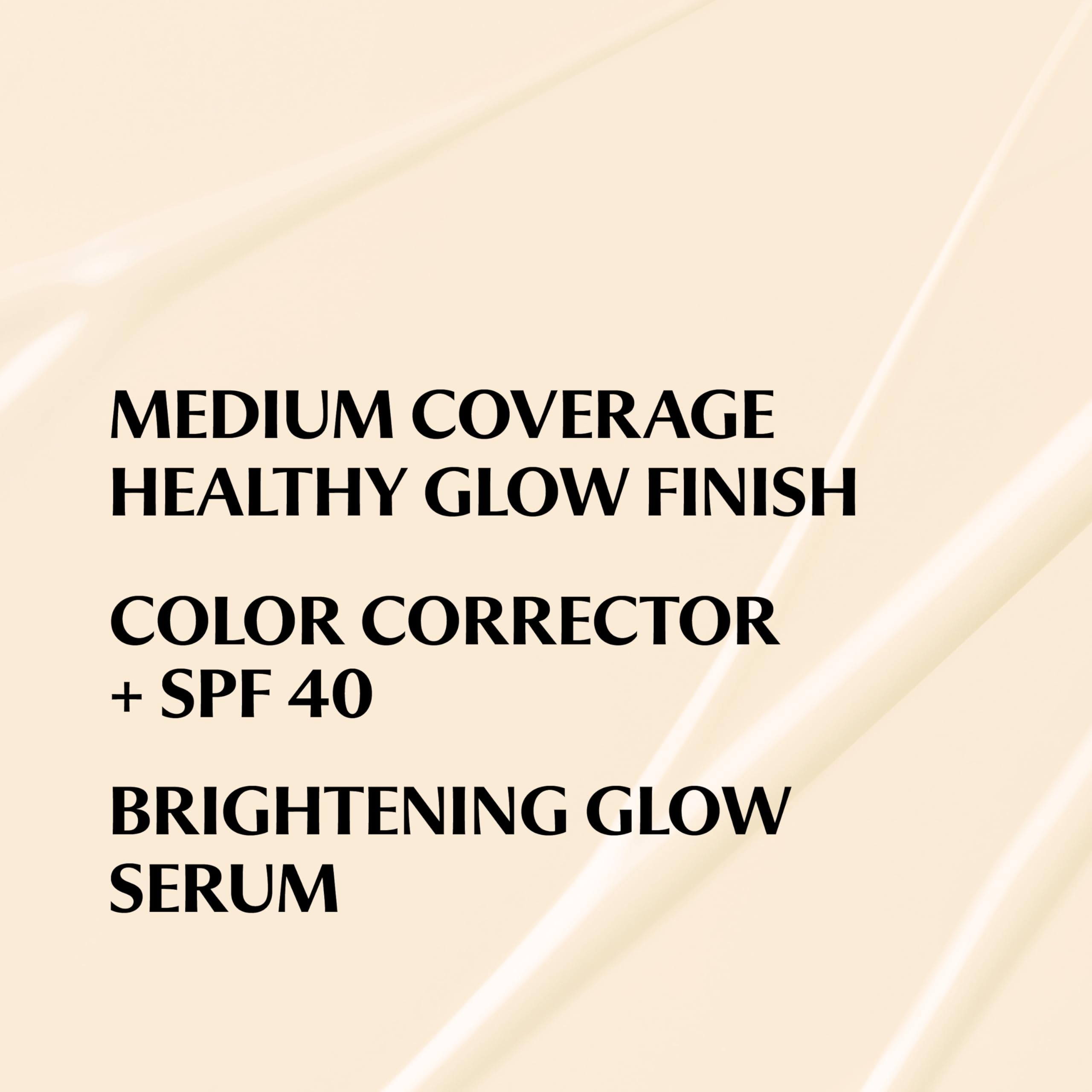 IT Cosmetics CC+ Nude Glow brightening serum texture on skin with luminous look