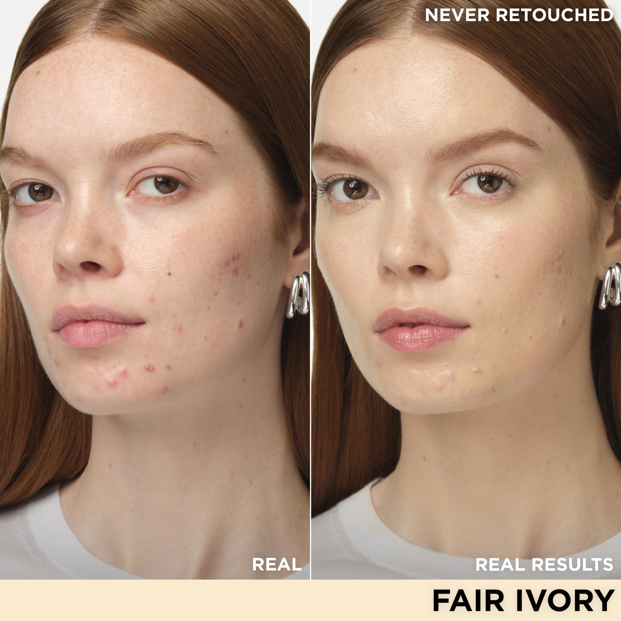 IT Cosmetics CC+ Nude Glow SPF 40 application swatch on skin for natural coverage