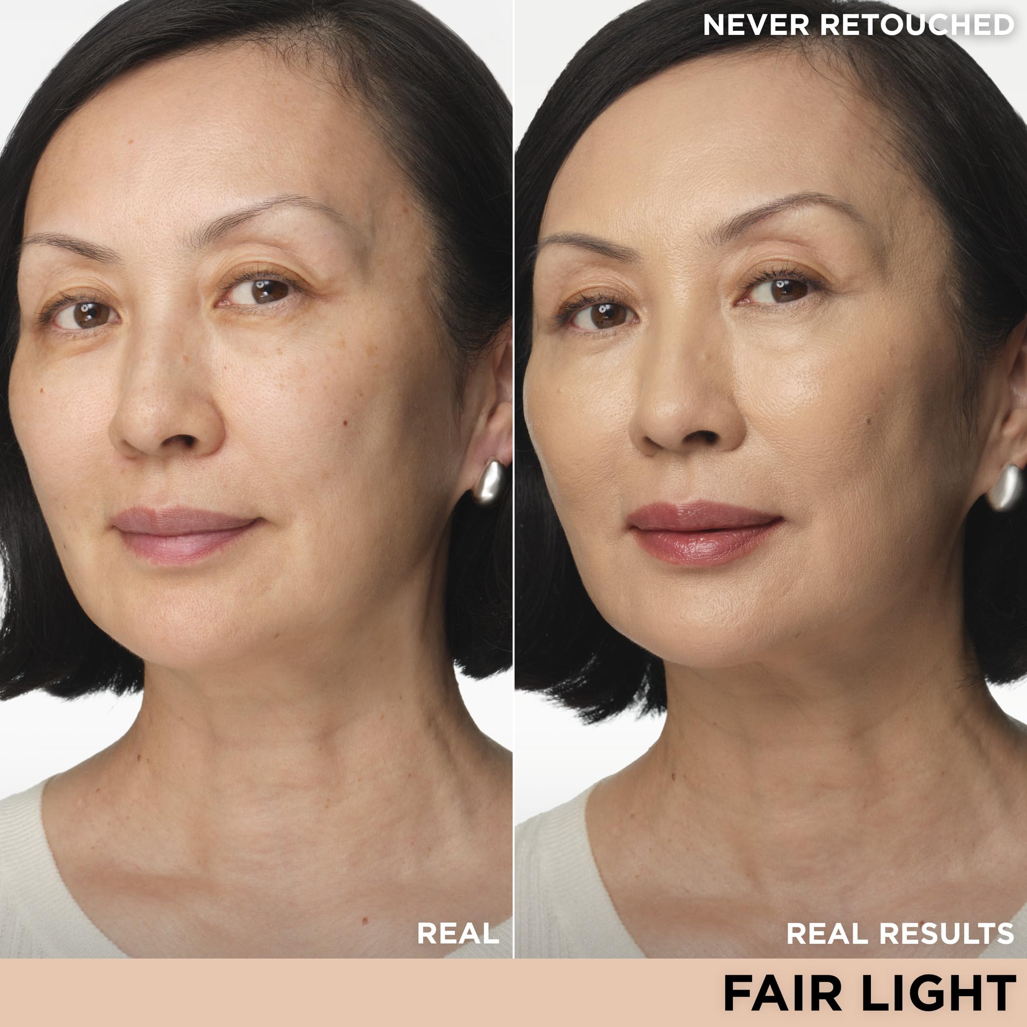 IT Cosmetics CC+ Cream Travel Fair Light application swatch demonstrates color correction pigments at a glance.