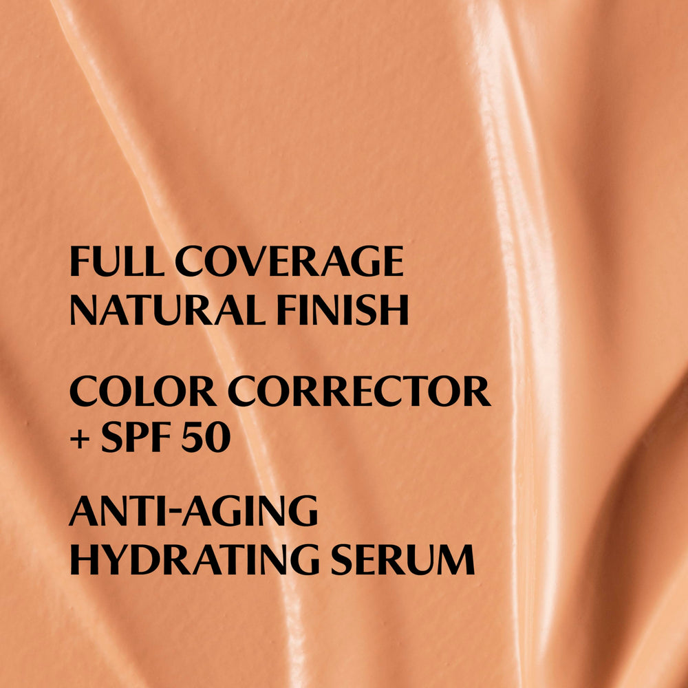 IT Cosmetics CC+ Cream Tan Cool bottle pump close-up highlights SPF 50+ and lightweight wear.