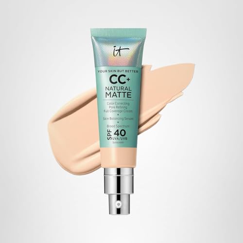 IT Cosmetics CC+ Natural Matte hydration bottle highlights Hyaluronic Acid glow