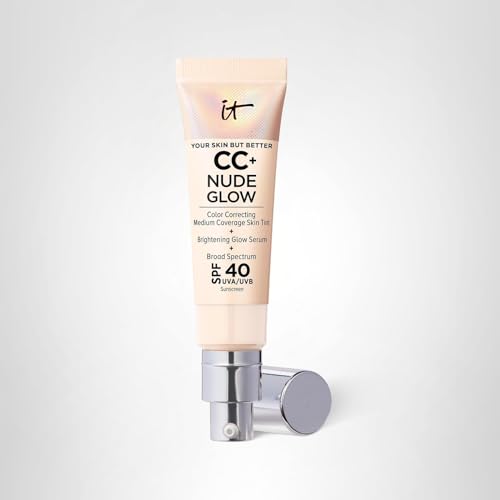IT Cosmetics CC+ Nude Glow brush-friendly blend for even tone