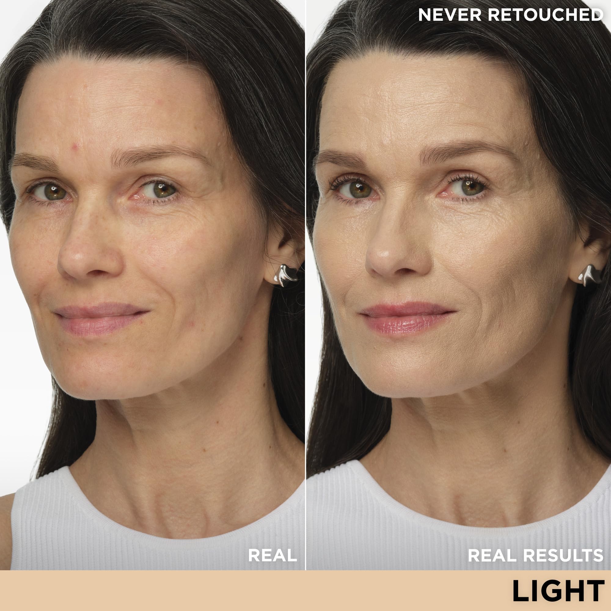 IT Cosmetics CC+ Nude Glow Light swirl on skin showing natural luminous finish