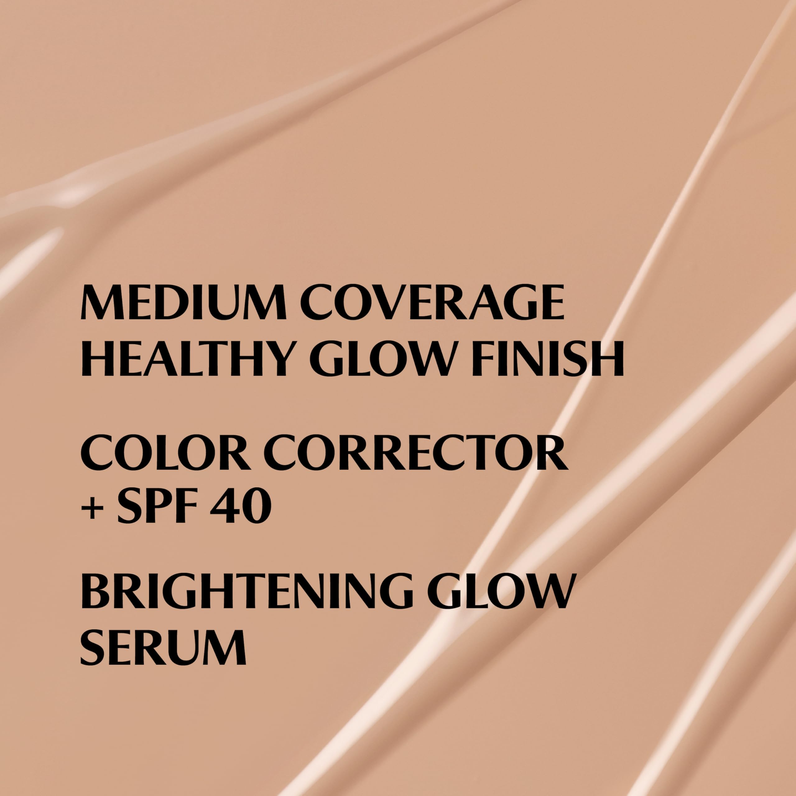 IT Cosmetics CC+ Nude Glow serum swatch demonstrates brightening glow with lightweight feel